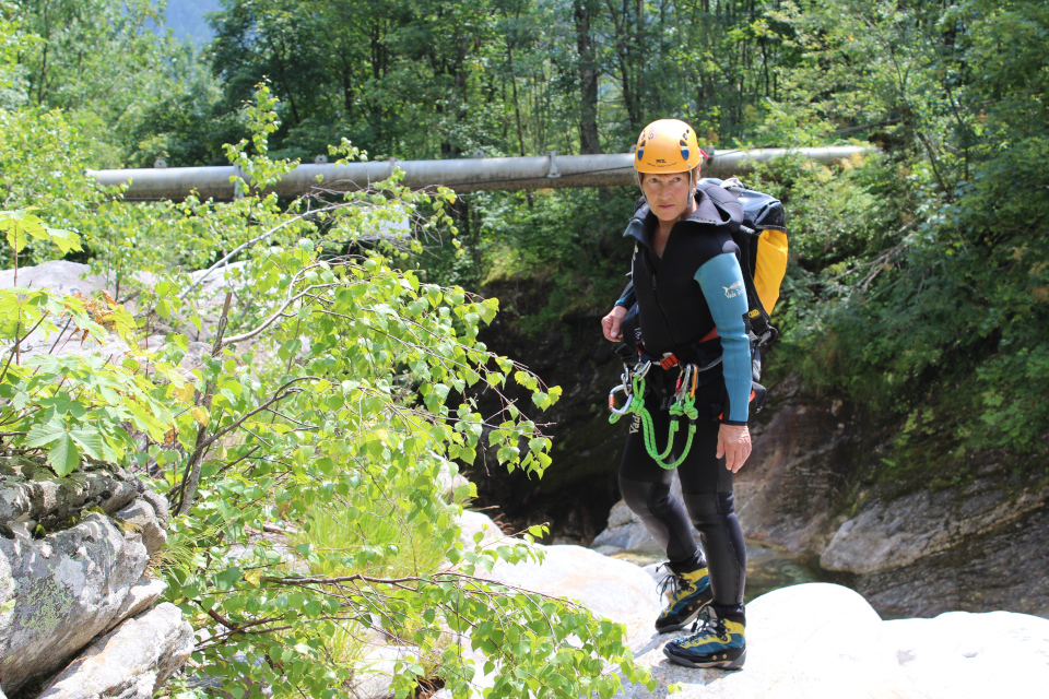 Scuola di canyoning in Val Bodengo