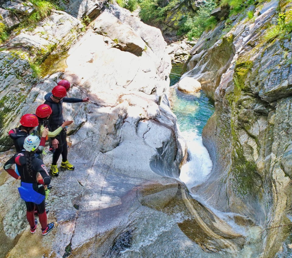 Canyoning in Val Bodengo luglio