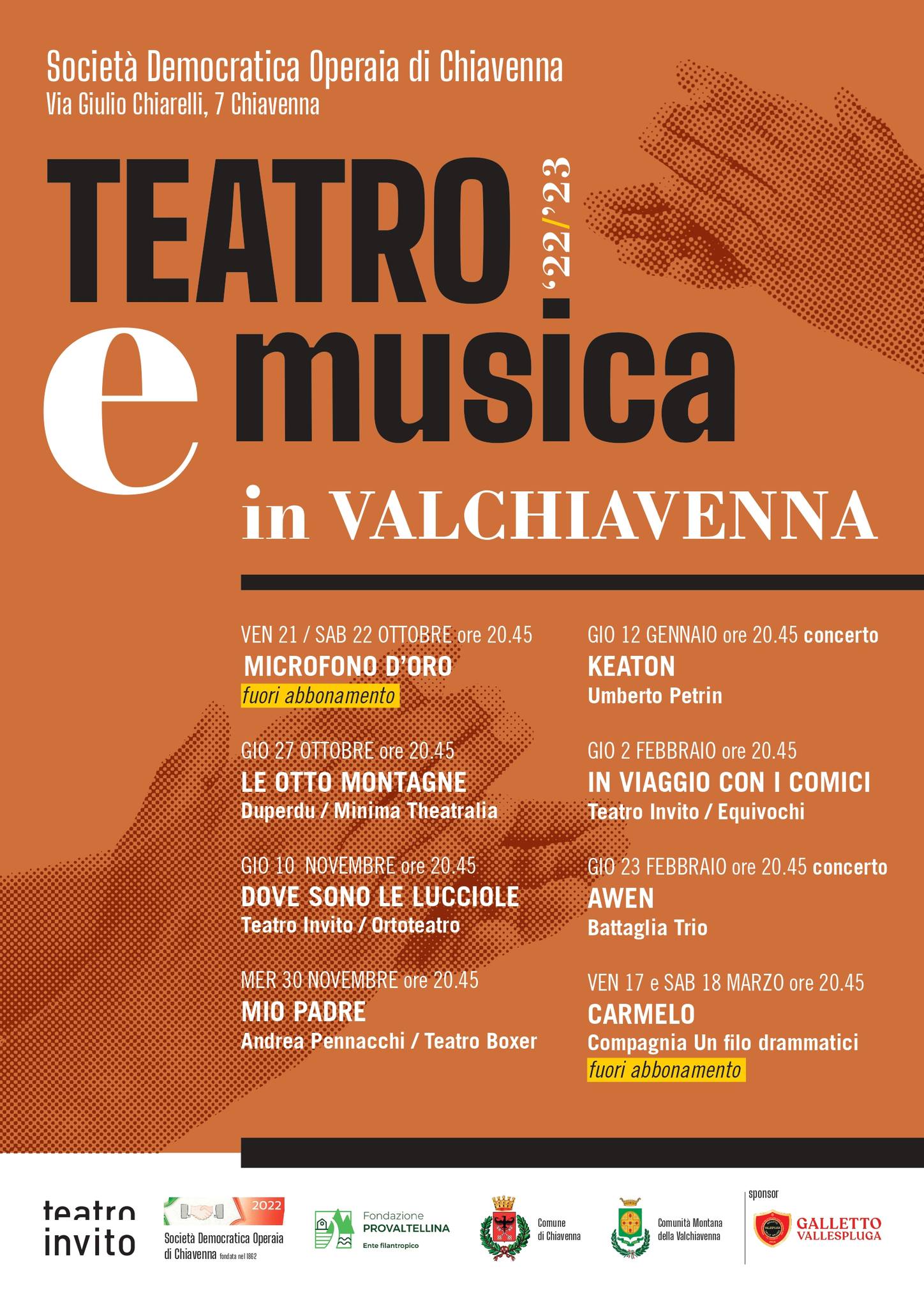 Teatro e musica marzo